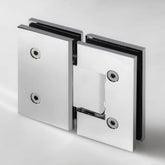 FORGE SHOWER HINGE GLASS TO GLASS 180 Degrees 10mm glass - Chrome